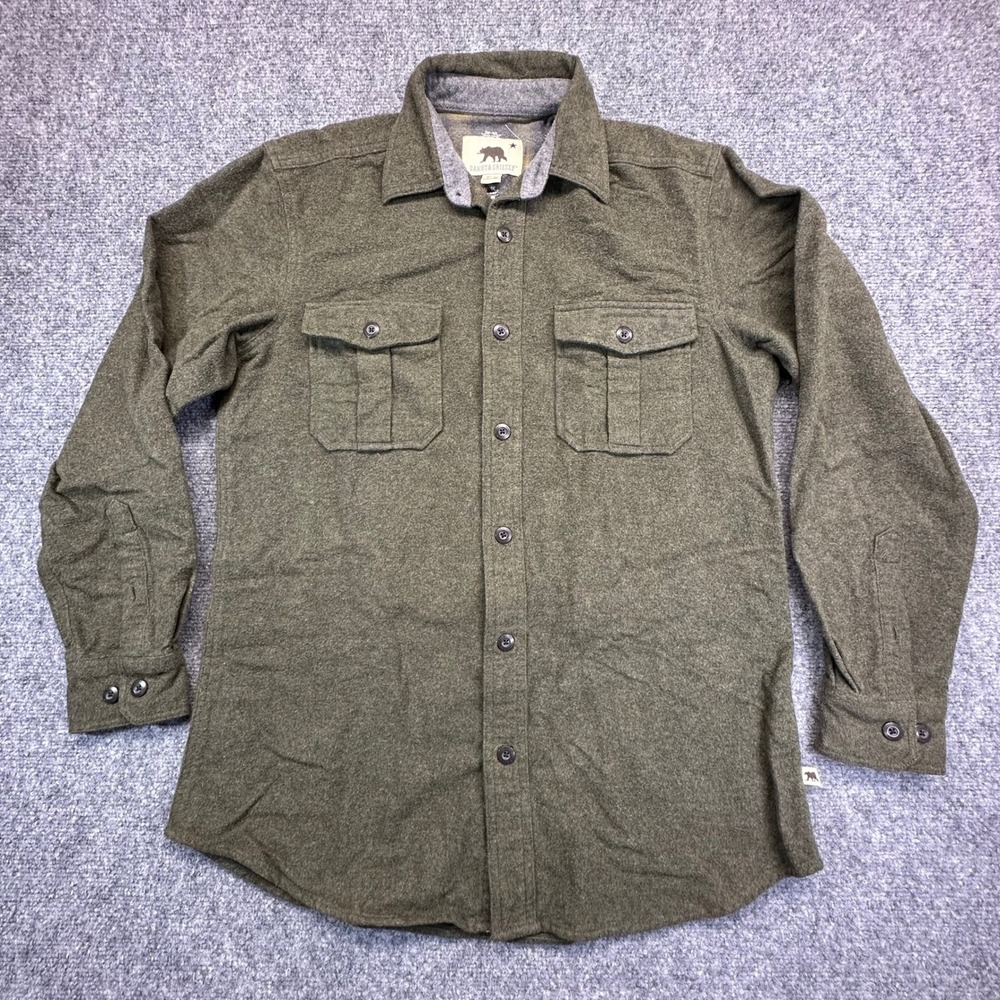 Dakota Grizzly Flannel‎ Shirt Mens Medium Green Blue Cotton Workwear Bundle 2Pk